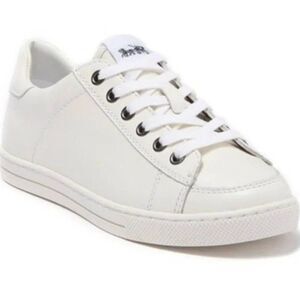 Coach Women's White Porter Leather Sneakers Retro Size 9.5